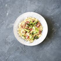 Tomatenrisotto mit Spargel Tomatenrisotto mit Spargel