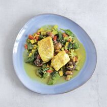 Fisch mit buntem Gemüse Fisch mit buntem Gemüse