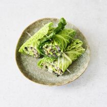 Wirsingwraps mit Pilzen Wirsingwraps mit Pilzen