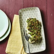 Kabeljau mit Cashew-Pesto-Haube