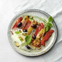 Gegrillte Paprika mit Mandeln Gegrillte Paprika mit Mandeln