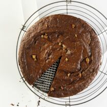 Auberginen-Schokotarte mit Orangenaroma Auberginen-Schokotarte mit Orangenaroma