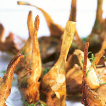 Gebratene Artischocken