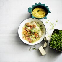 Rahmgeschnetzeltes und Brei Rahmgeschnetzeltes und Brei