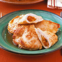 Gefüllte Putenschnitzel