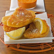 Sellerieschnitzel im Käsemantel