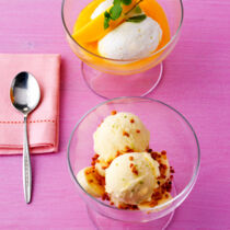 Bananen-Tofu-Eis mit Ingwer