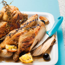 Honighähnchen mit Thymian und Lavendel