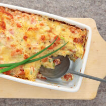 Nudelauflauf mit Ricotta und Tomaten