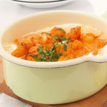 Garnelen in Paprikasahne