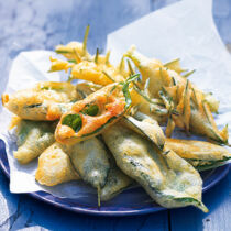 Frittierte Kräuter zum Knabbern Frittierte Kräuter zum Knabbern