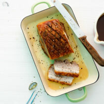 Krusterlbraten mit Dunkelbiersauce