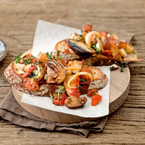 Röstbrot mit Waldpilzen Röstbrot mit Waldpilzen