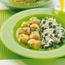 Lachsragout mit Risi Bisi Lachsragout mit Risi Bisi