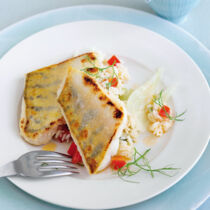 Zanderfilet auf Fenchel-Tomaten-Reis