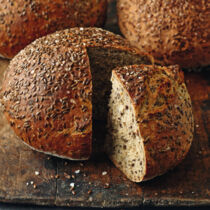 Schnittlauchbrot mit Leinsamen