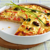 Gemüse-Schinken-Quiche