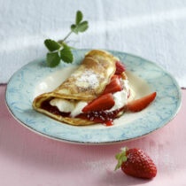 Erdbeer-Pfannkuchen Erdbeer-Pfannkuchen