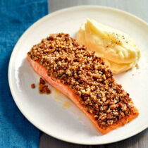 Lachs mit Pilzkruste Lachs mit Pilzkruste