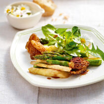 Spargelsalat mit Morcheln Spargelsalat mit Morcheln