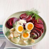 Eier-Ragout mit Roter Bete
