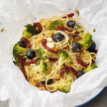 Spaghettinester im Pergament