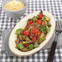 Hackpfanne mit Gemüse Hackpfanne mit Gemüse