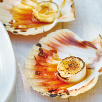 Gratinierter Schafskäse mit Kastanienhonig