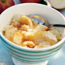 Apfelmilchreis mit Zimtzucker