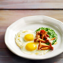 Rahmspinat mit Reherl und Ei