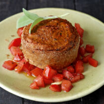 Sizilianische Törtchen mit Auberginen und Zucchini Sizilianische Törtchen mit Auberginen und Zucchini