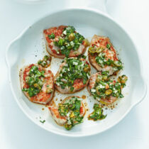 Schnitzelchen mit Salsa verde Schnitzelchen mit Salsa verde