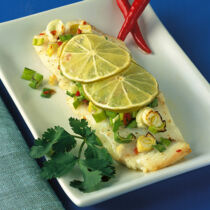 Chili-Fisch aus dem Ofen