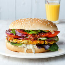 Feta-Hirse-Burger Feta-Hirse-Burger