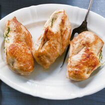 Hähnchenbrust mit Bärlauchfüllung