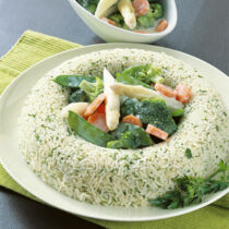 Reisring mit Rahmgemüse Reisring mit Rahmgemüse