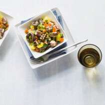 Oktopussalat mit Kartoffeln