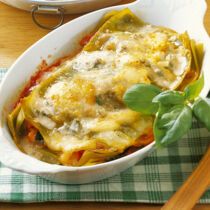 Grüne Lasagne mit Käse Grüne Lasagne mit Käse