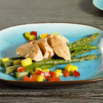 Lachsfilet mit Mango-Salsa Lachsfilet mit Mango-Salsa