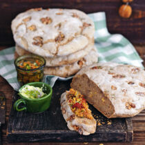 Walnuss-Dinkel-Fladen