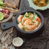 Grünes Garnelencurry