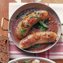 Bratwurst in Biersauce