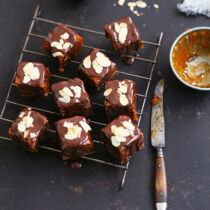 Schokowürfel aus Lebkuchenteig Schokowürfel aus Lebkuchenteig
