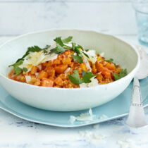 Möhrenhirsotto mit Manchego Möhrenhirsotto mit Manchego