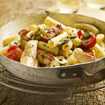 Pasta mit Rotbarbe Pasta mit Rotbarbe