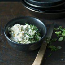 Quark-Gorgonzola-Zwiebel-Aufstrich