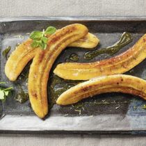 Gebratene Bananen mit Zitronensauce Gebratene Bananen mit Zitronensauce