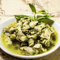 MERLAN IN BASILIKUM-DRESSING MERLAN IN BASILIKUM-DRESSING