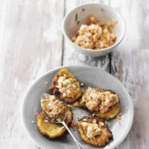 Kartoffelpuffer mit Lachstatar