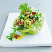 Paprika-Zucchini-Salat